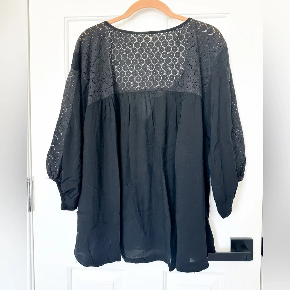 FREE PEOPLE Moon River Easy Top Women’s Black Size Medium